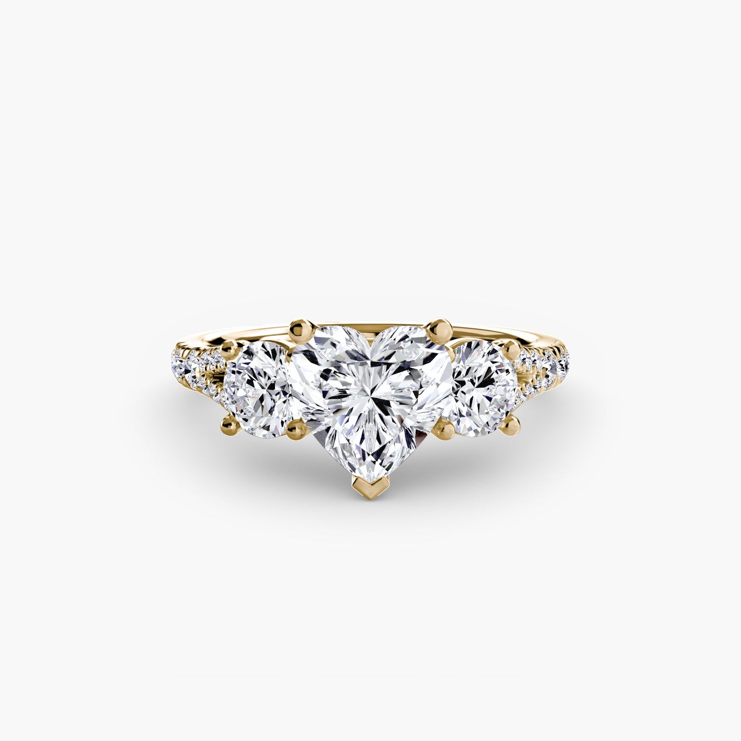 three-stone with pavé band 3 ag & co jewellery