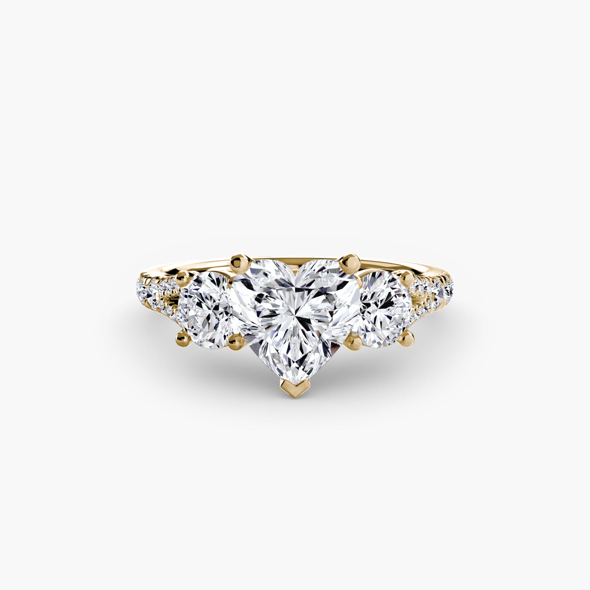 Three-Stone with Pavé Band 3 AG & CO Jewellery