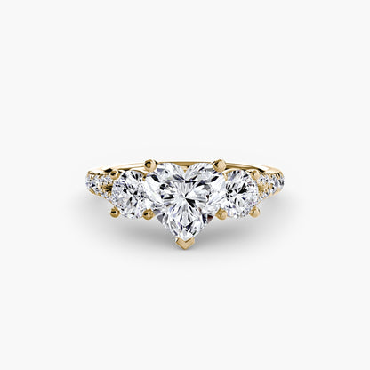 Three-Stone with Pavé Band 3 AG & CO Jewellery