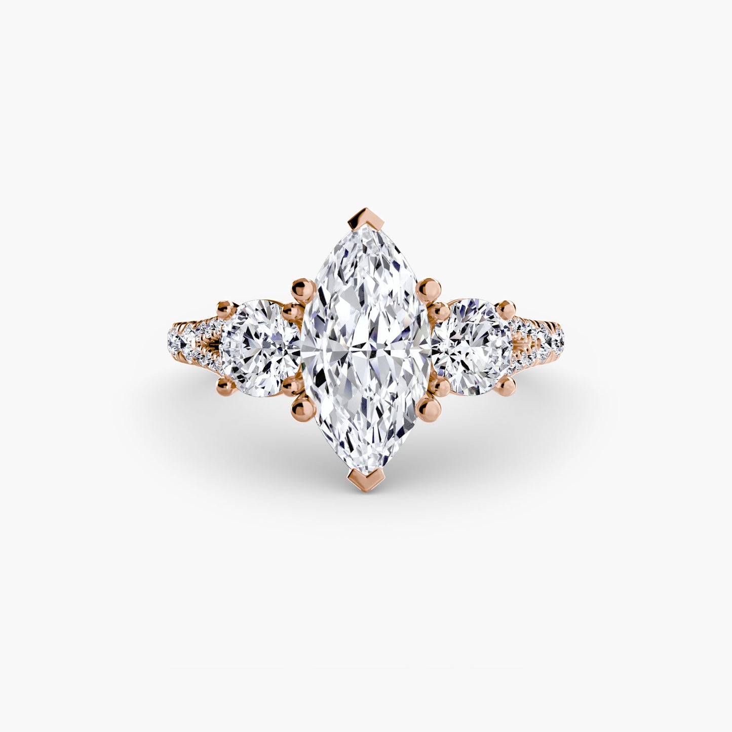 three-stone with pavé band 3 ag & co jewellery