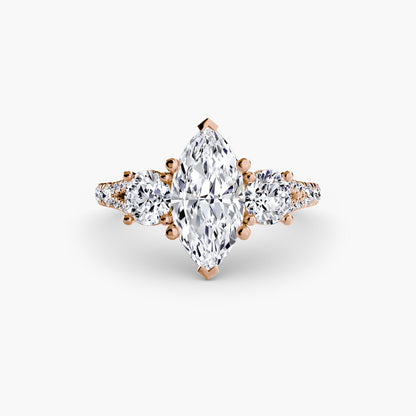 Three-Stone with Pavé Band 3 AG & CO Jewellery