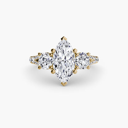 Three-Stone with Pavé Band 3 AG & CO Jewellery