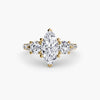 9K Yellow Gold / Marquise