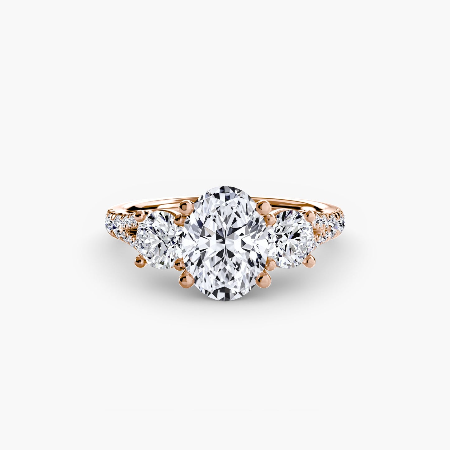 three-stone with pavé band 3 ag & co jewellery
