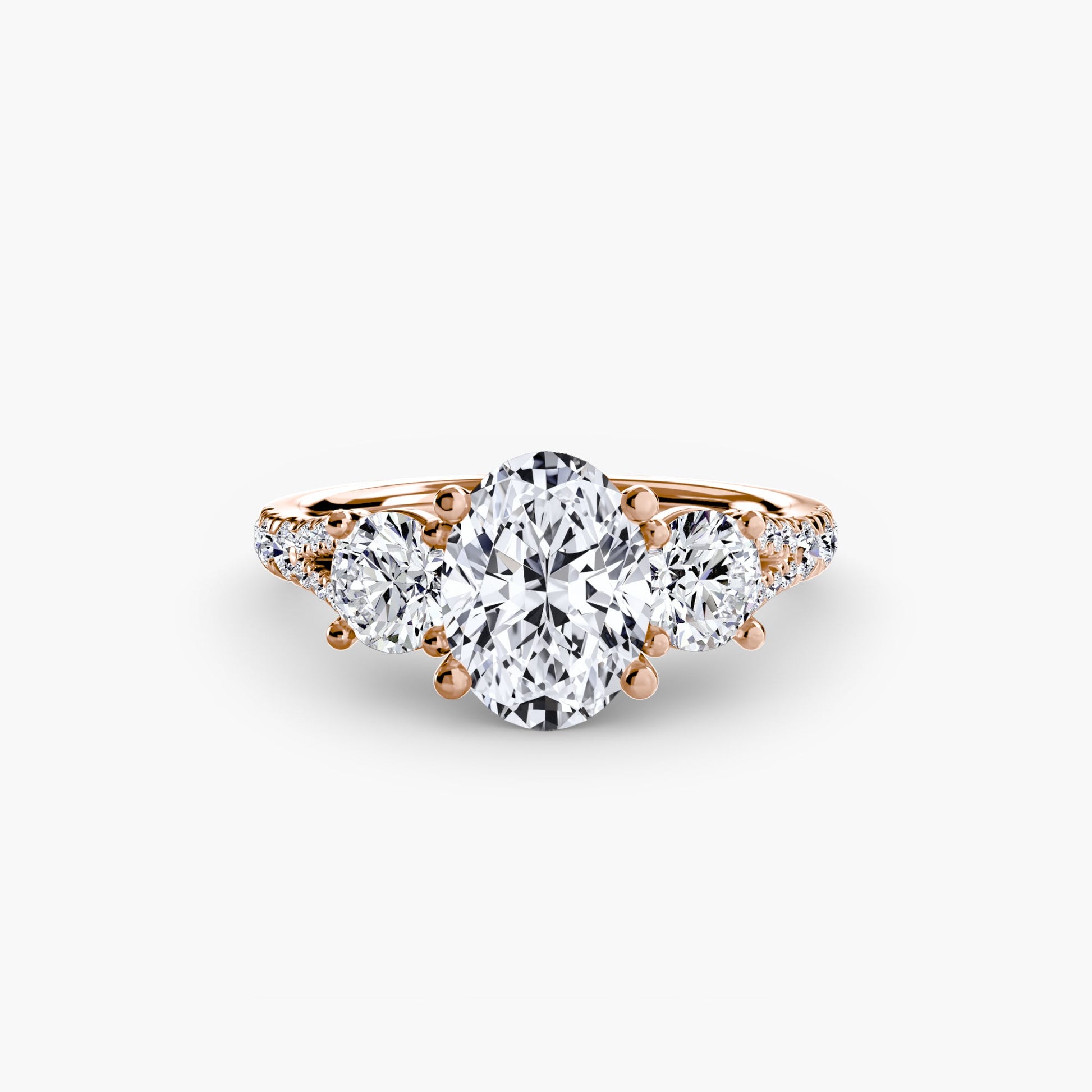 Three-Stone with Pavé Band 3 AG & CO Jewellery