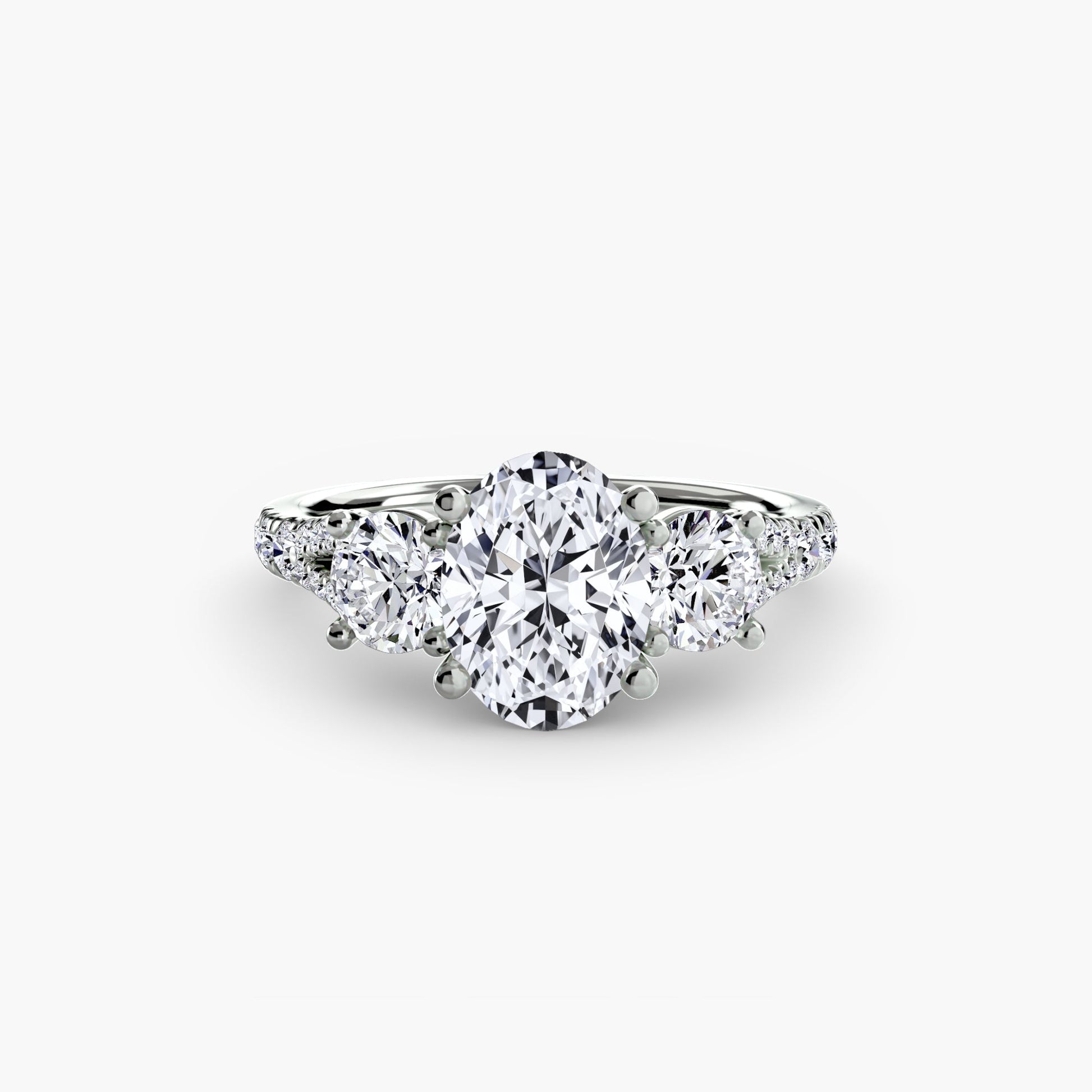 Three-Stone with Pavé Band 3 AG & CO Jewellery