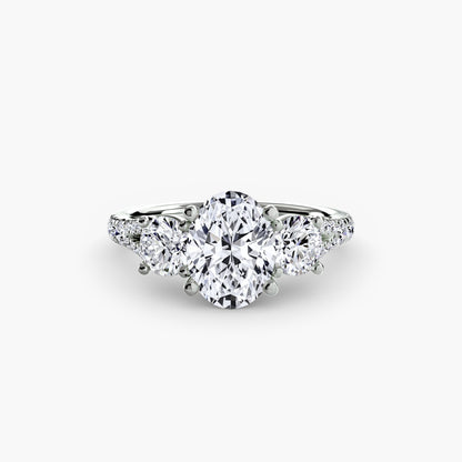 Three-Stone with Pavé Band 3 AG & CO Jewellery