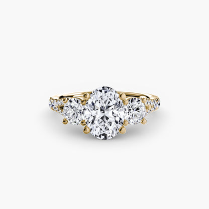Three-Stone with Pavé Band 3 AG & CO Jewellery