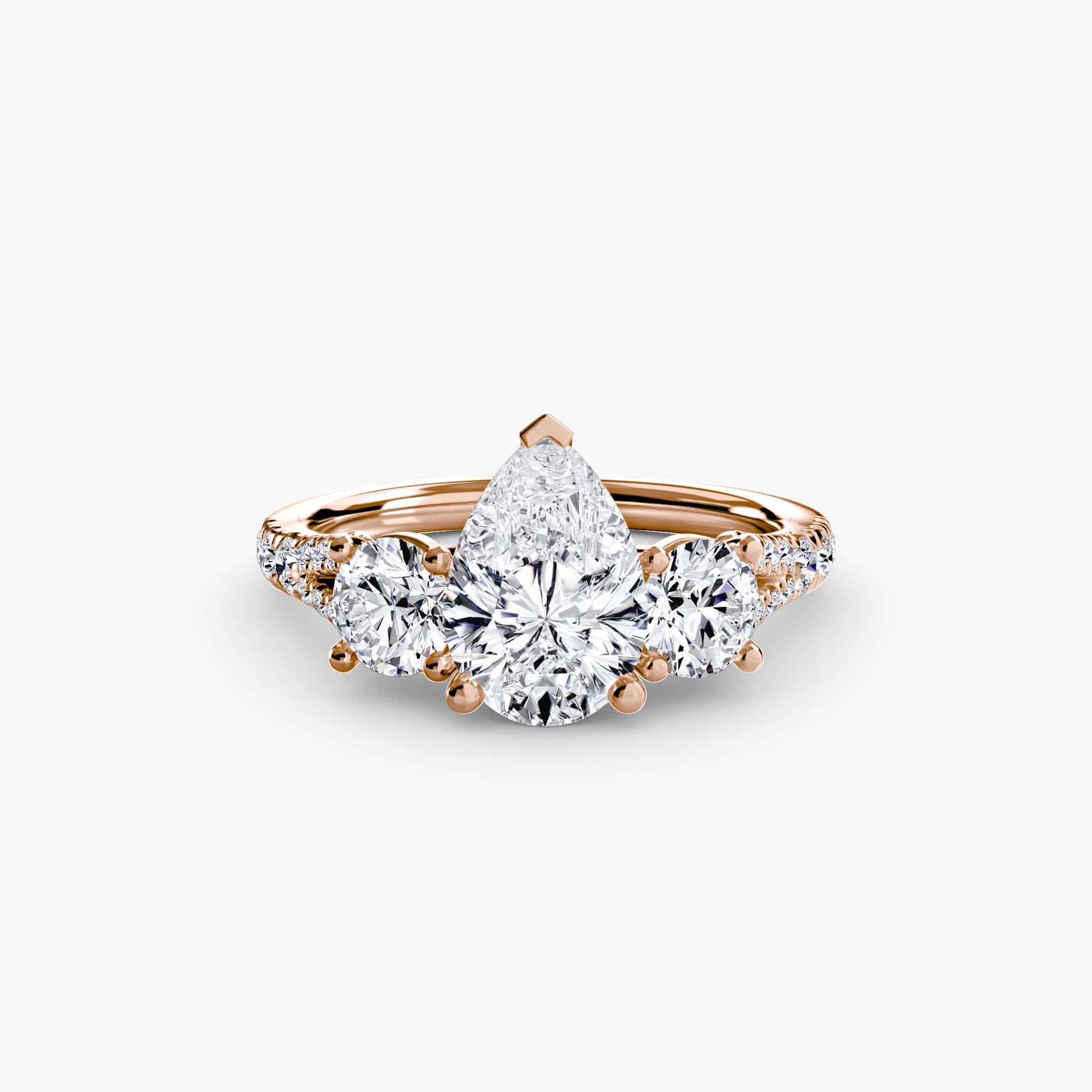 Three-Stone with Pavé Band 3 AG & CO Jewellery