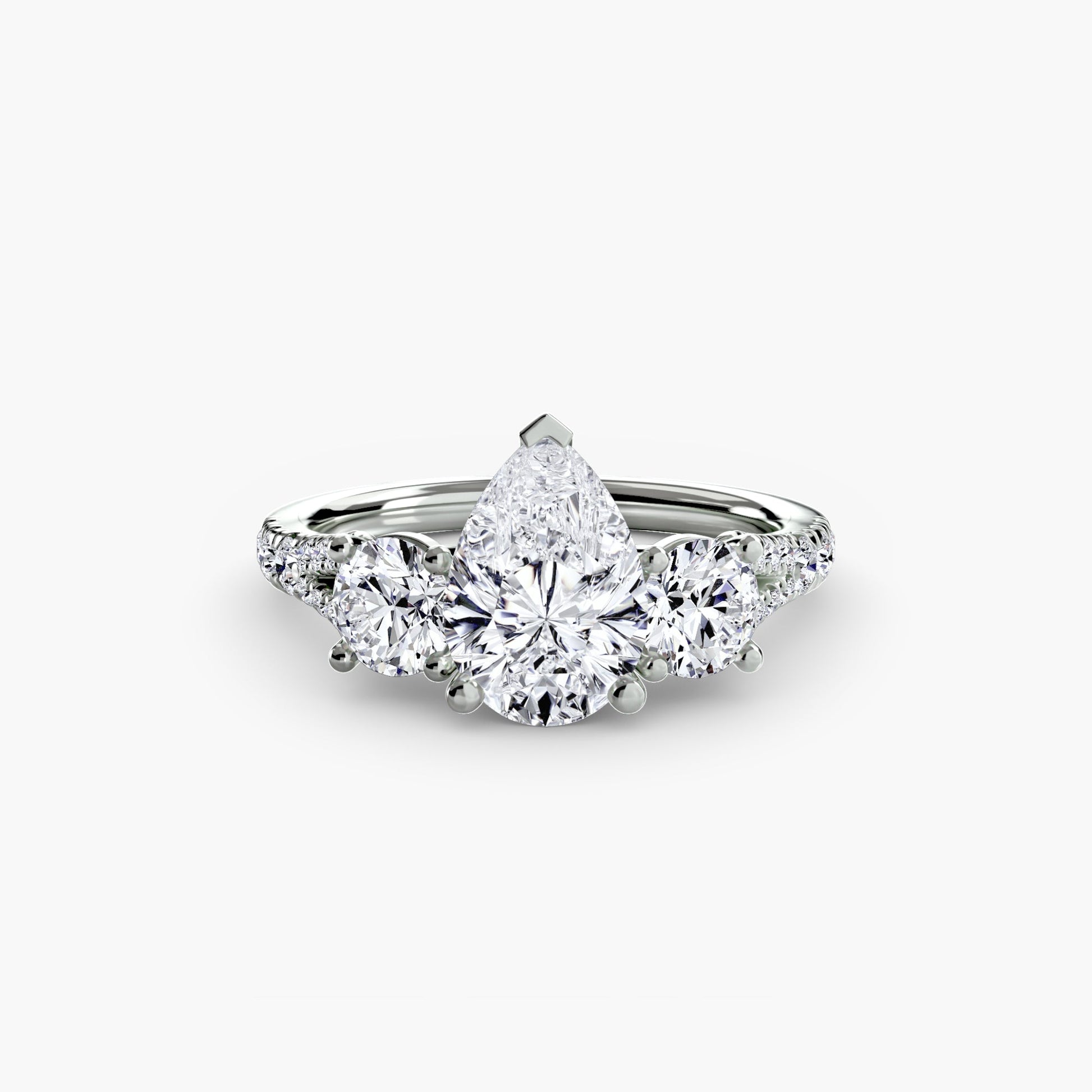 Three-Stone with Pavé Band 3 AG & CO Jewellery