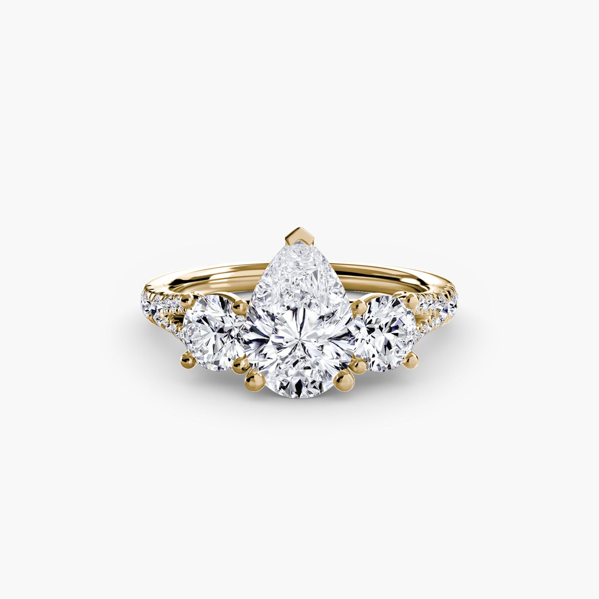 Three-Stone with Pavé Band 3 AG & CO Jewellery