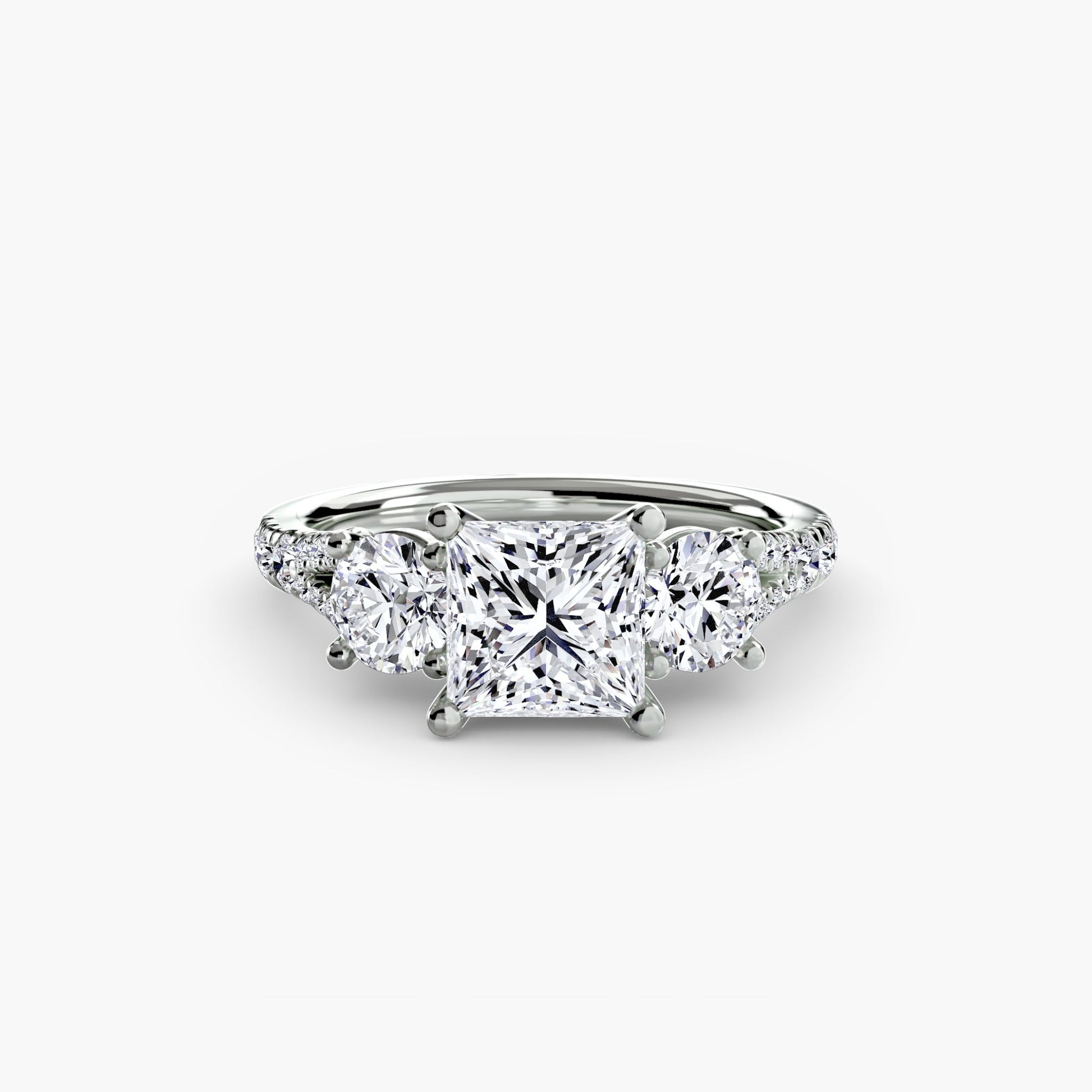 Three-Stone with Pavé Band 3 AG & CO Jewellery
