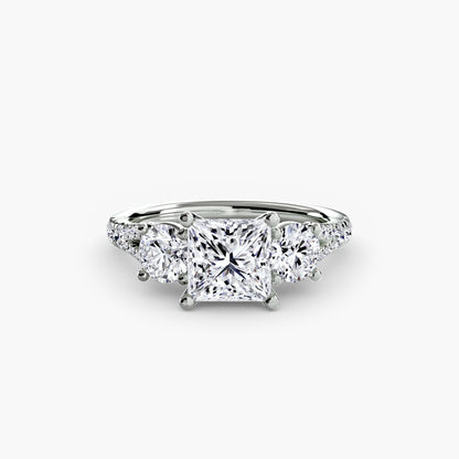 Three-Stone with Pavé Band 3 AG & CO Jewellery