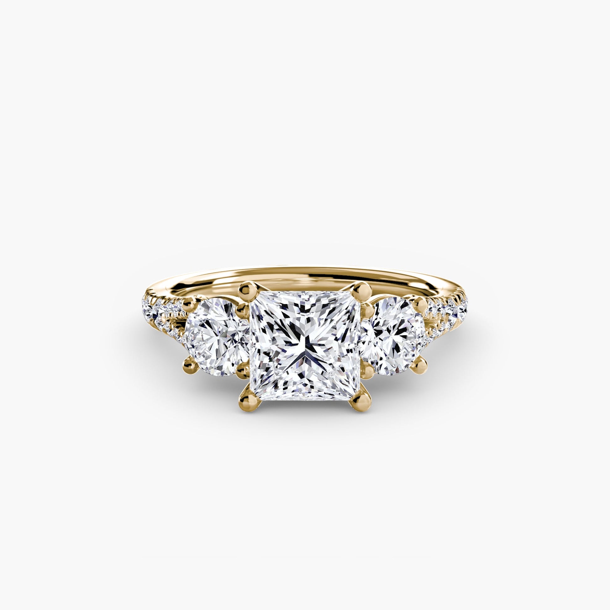 Three-Stone with Pavé Band 3 AG & CO Jewellery