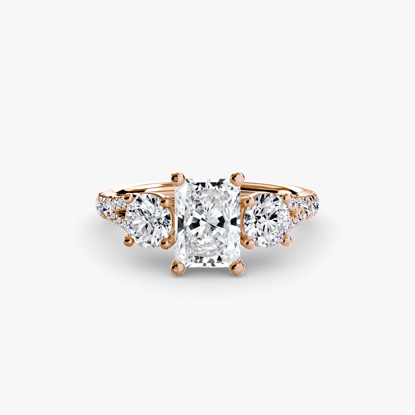 three-stone with pavé band 3 ag & co jewellery