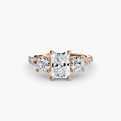 Three-Stone with Pavé Band 3 AG & CO Jewellery