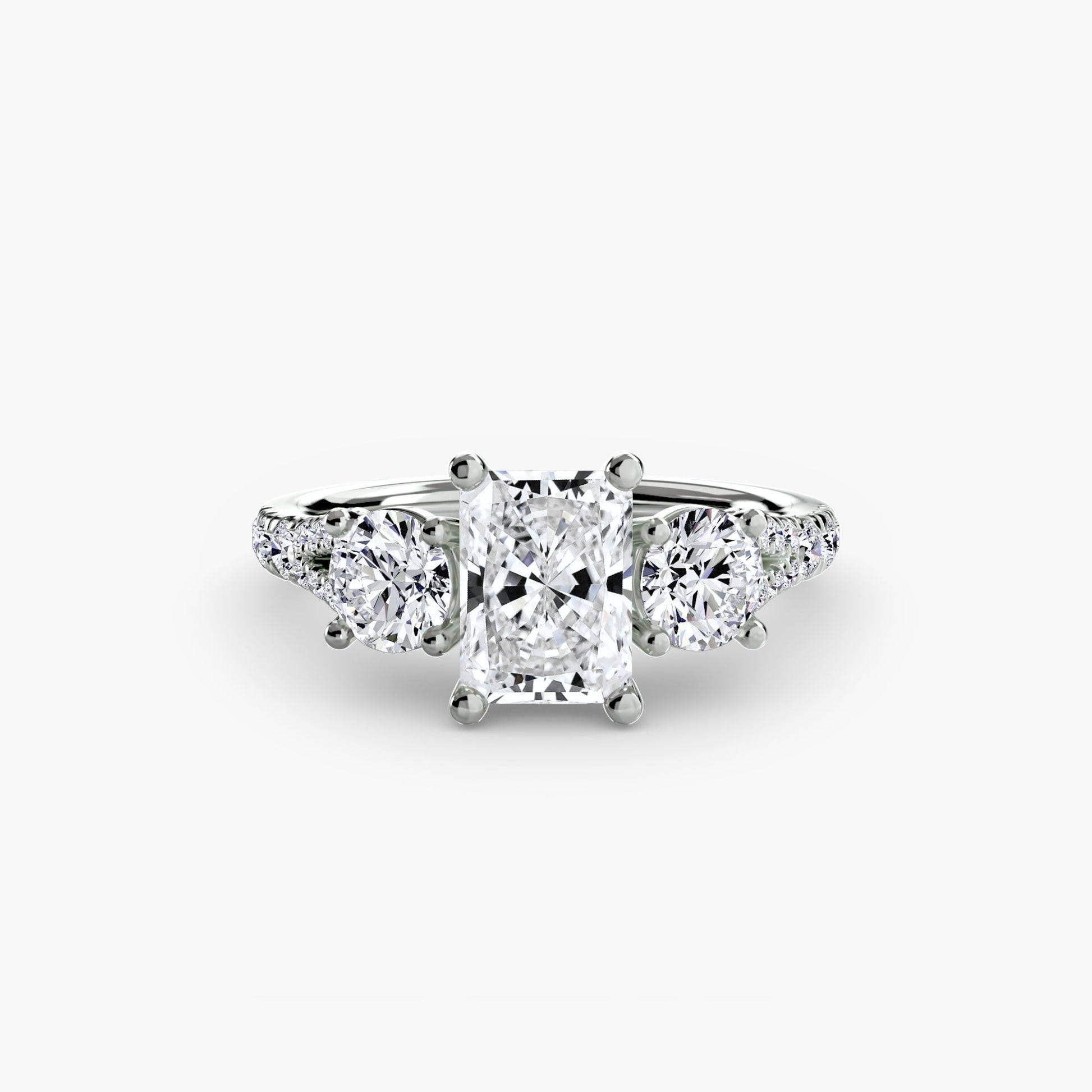Three-Stone with Pavé Band 3 AG & CO Jewellery