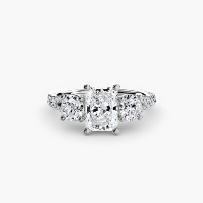 Three-Stone with Pavé Band 3 AG & CO Jewellery