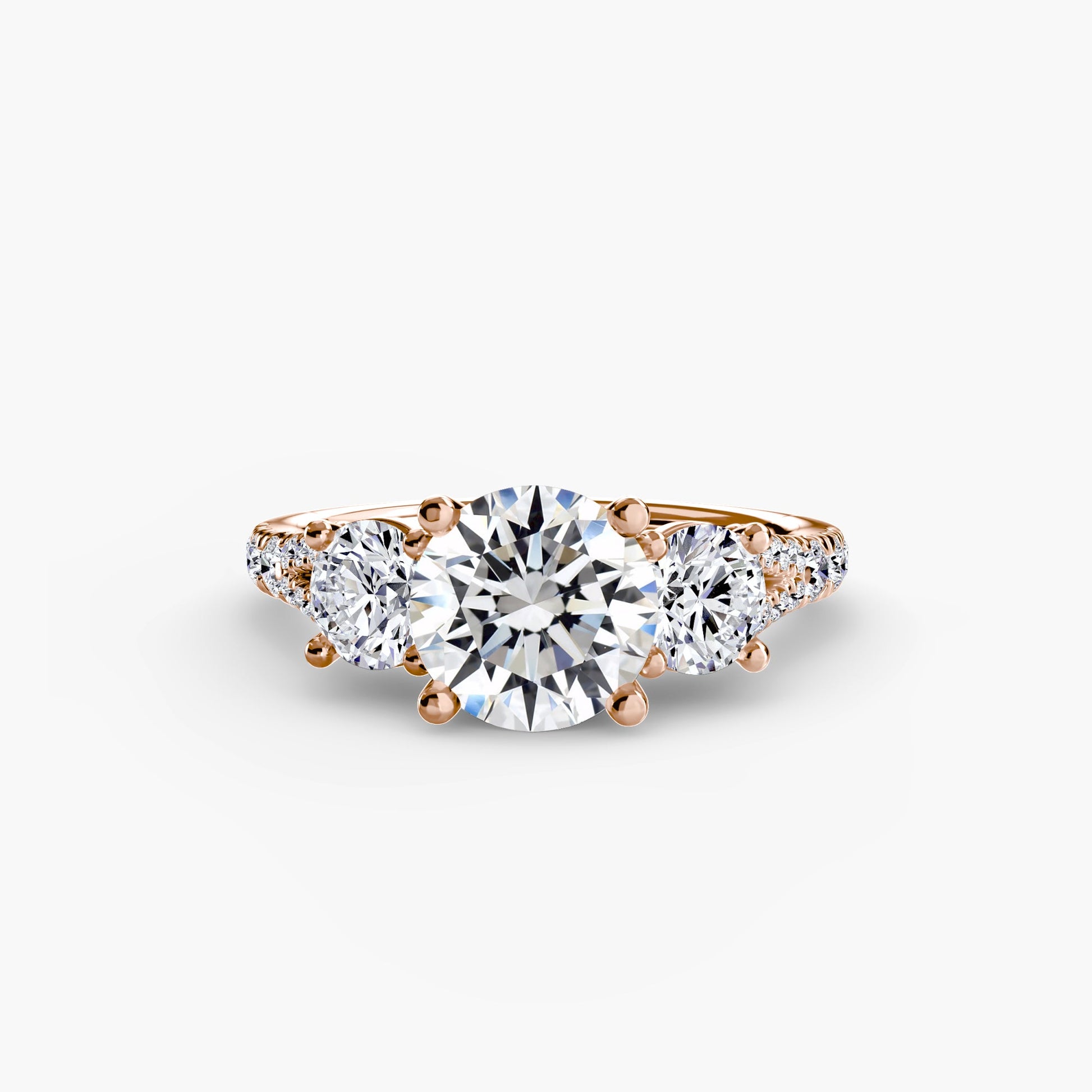Three-Stone with Pavé Band 3 AG & CO Jewellery