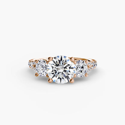 Three-Stone with Pavé Band 3 AG & CO Jewellery