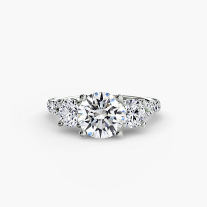 Three-Stone with Pavé Band 3 AG & CO Jewellery