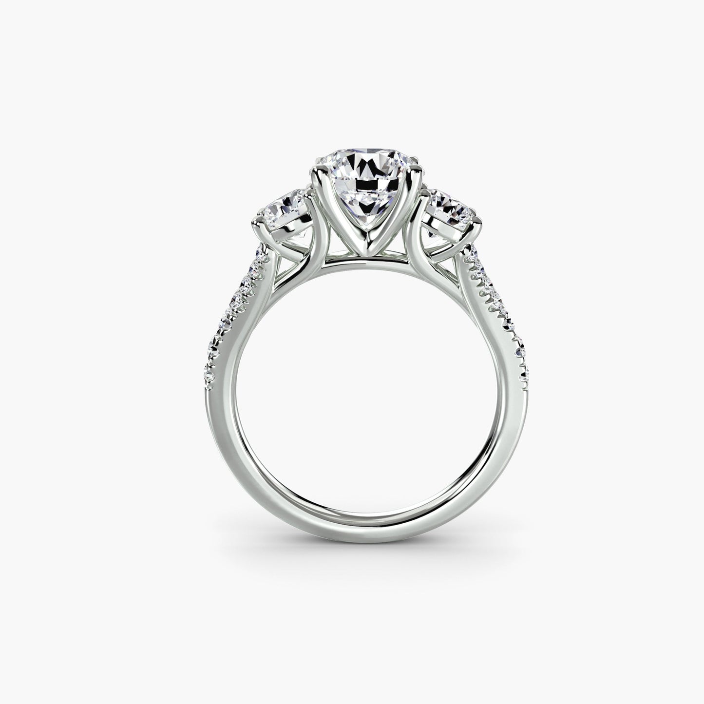 three-stone with pavé band 3 ag & co jewellery