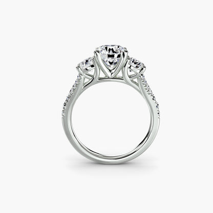 Three-Stone with Pavé Band 3 AG & CO Jewellery