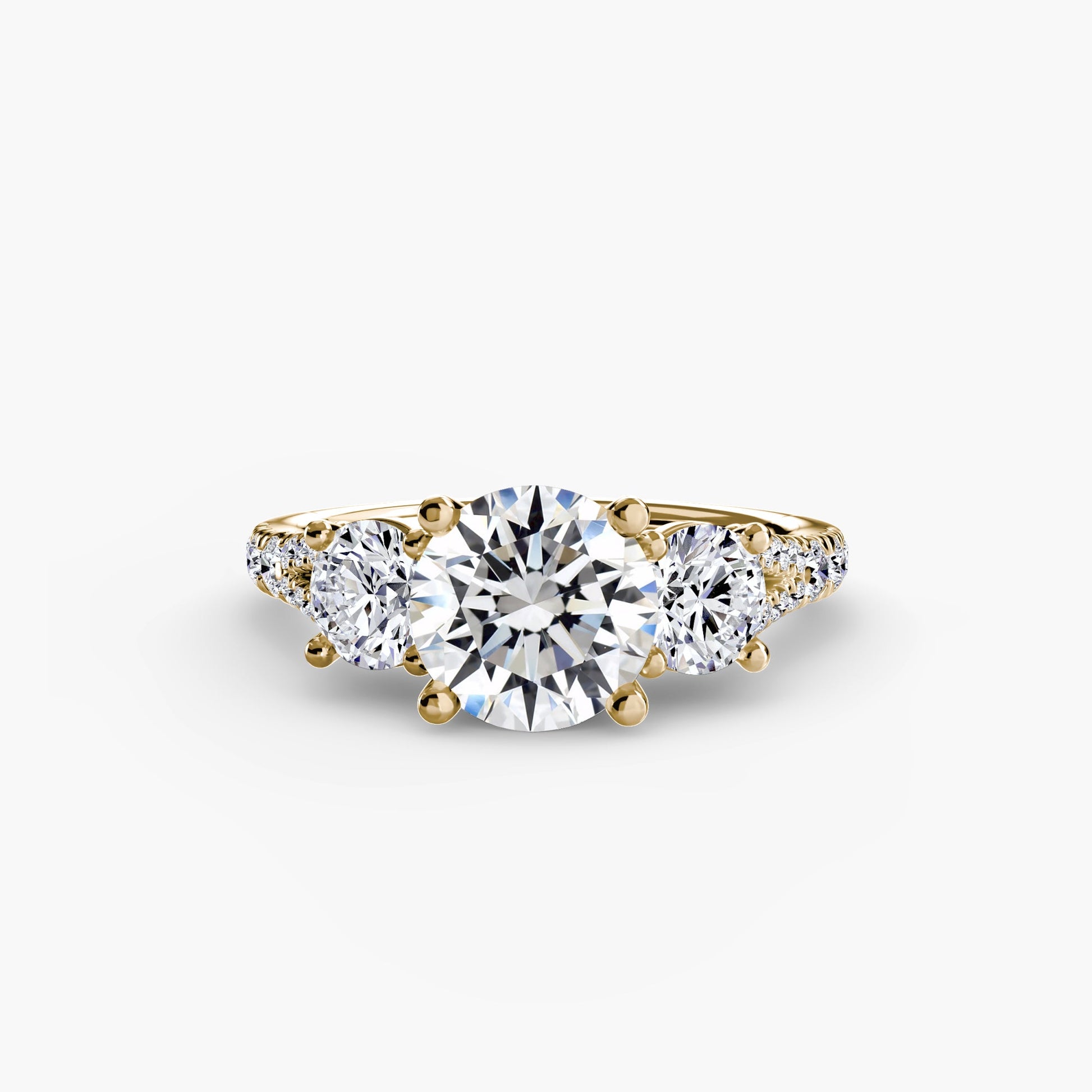 Three-Stone with Pavé Band 3 AG & CO Jewellery