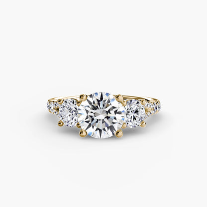 Three-Stone with Pavé Band 3 AG & CO Jewellery