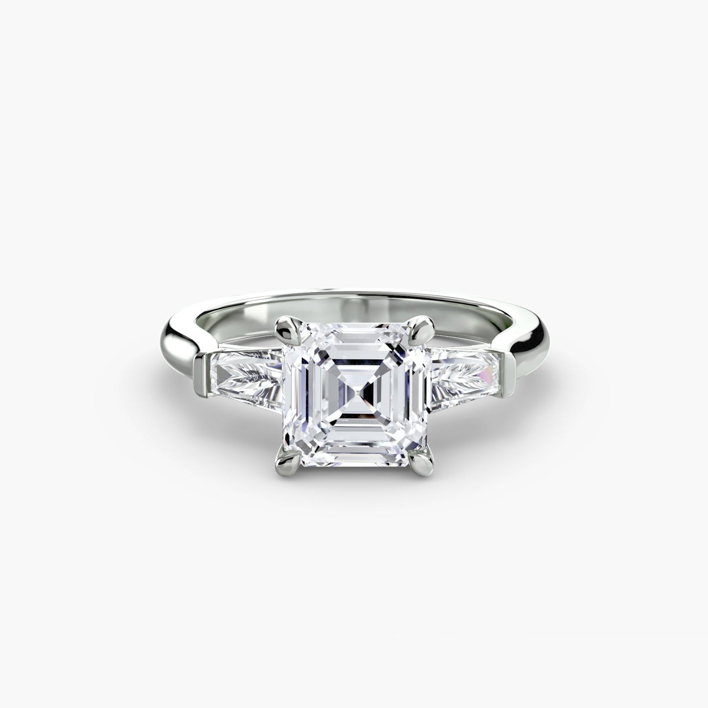 three-stone ring (baguette side stones) ag & co jewellery