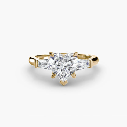 Three-Stone Ring (Baguette Side Stones) AG & CO Jewellery