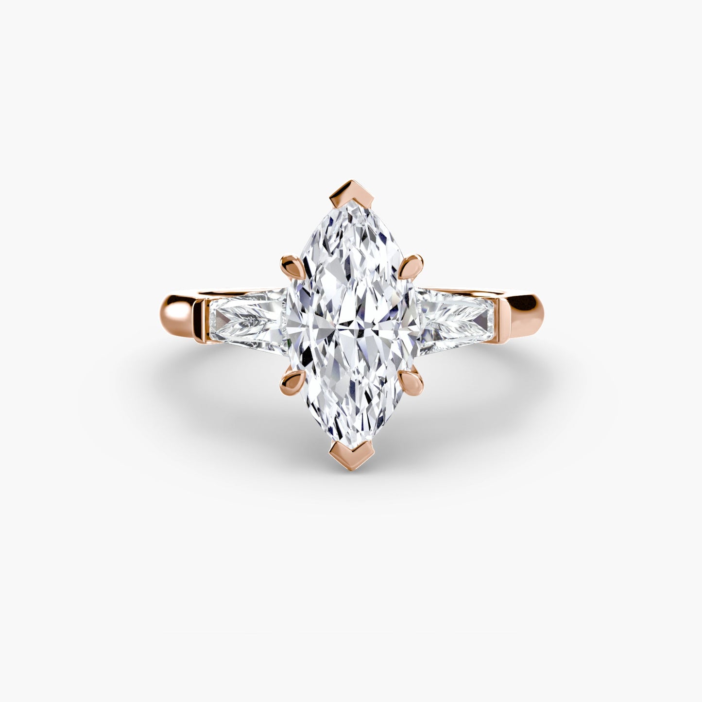 three-stone ring (baguette side stones) ag & co jewellery