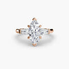 9K Rose Gold / Marquise