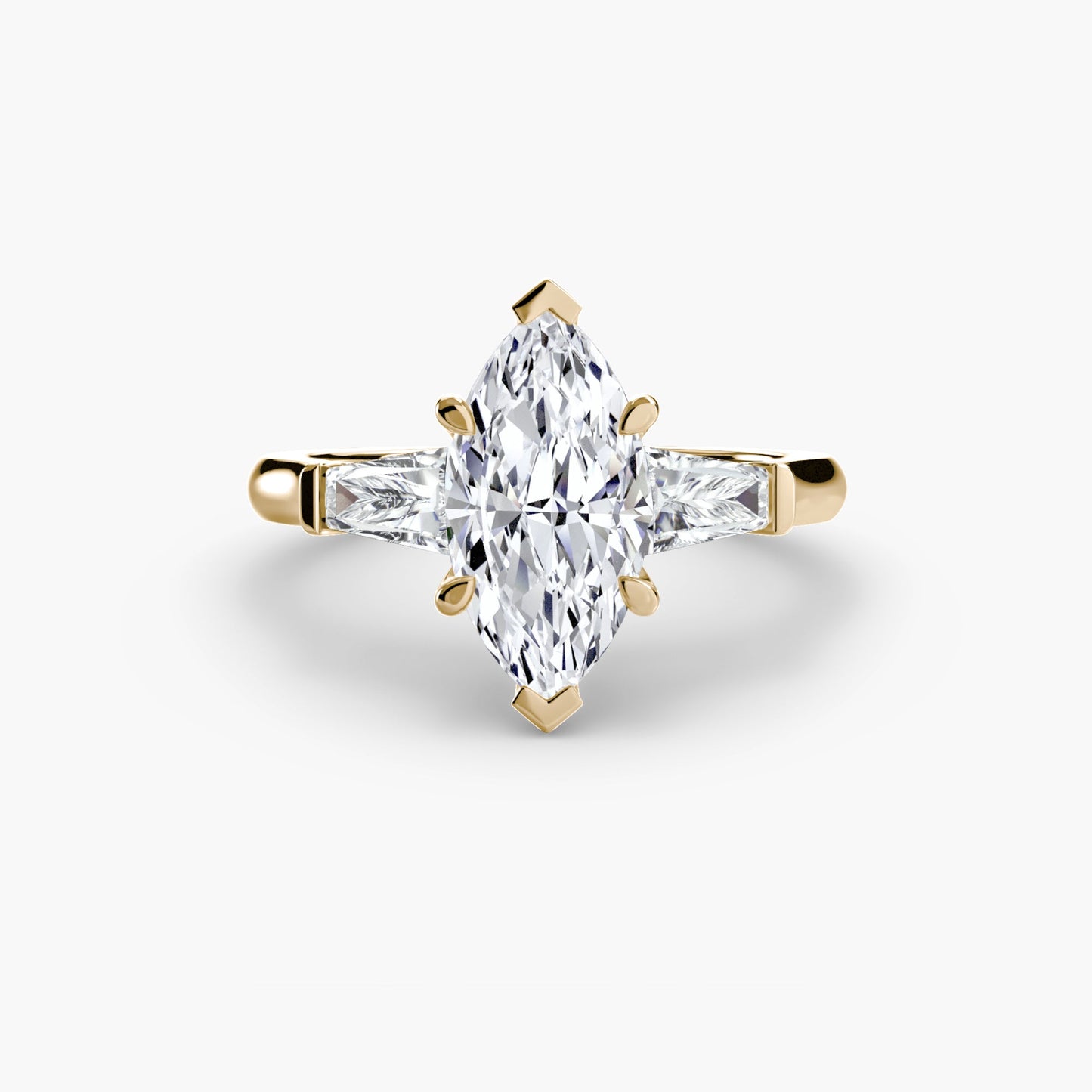 three-stone ring (baguette side stones) ag & co jewellery