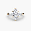 9K Yellow Gold / Marquise