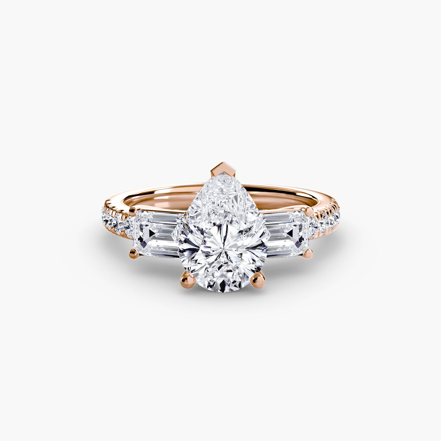 three-stone ring with pavé band 4 ag & co jewellery