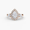 9K Rose Gold / Pear