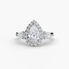 9K White Gold / Pear