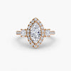9K Rose Gold / Marquise