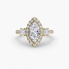 9K Yellow Gold / Marquise