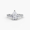 9K White Gold / Pear