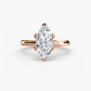 9K Rose Gold / Marquise