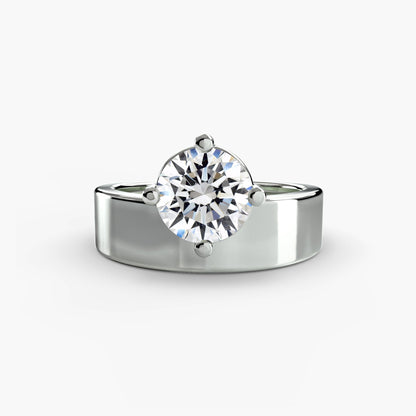 Wide Band Solitaire AG & CO Jewellery