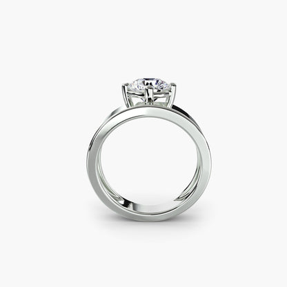 Wide Band Solitaire AG & CO Jewellery