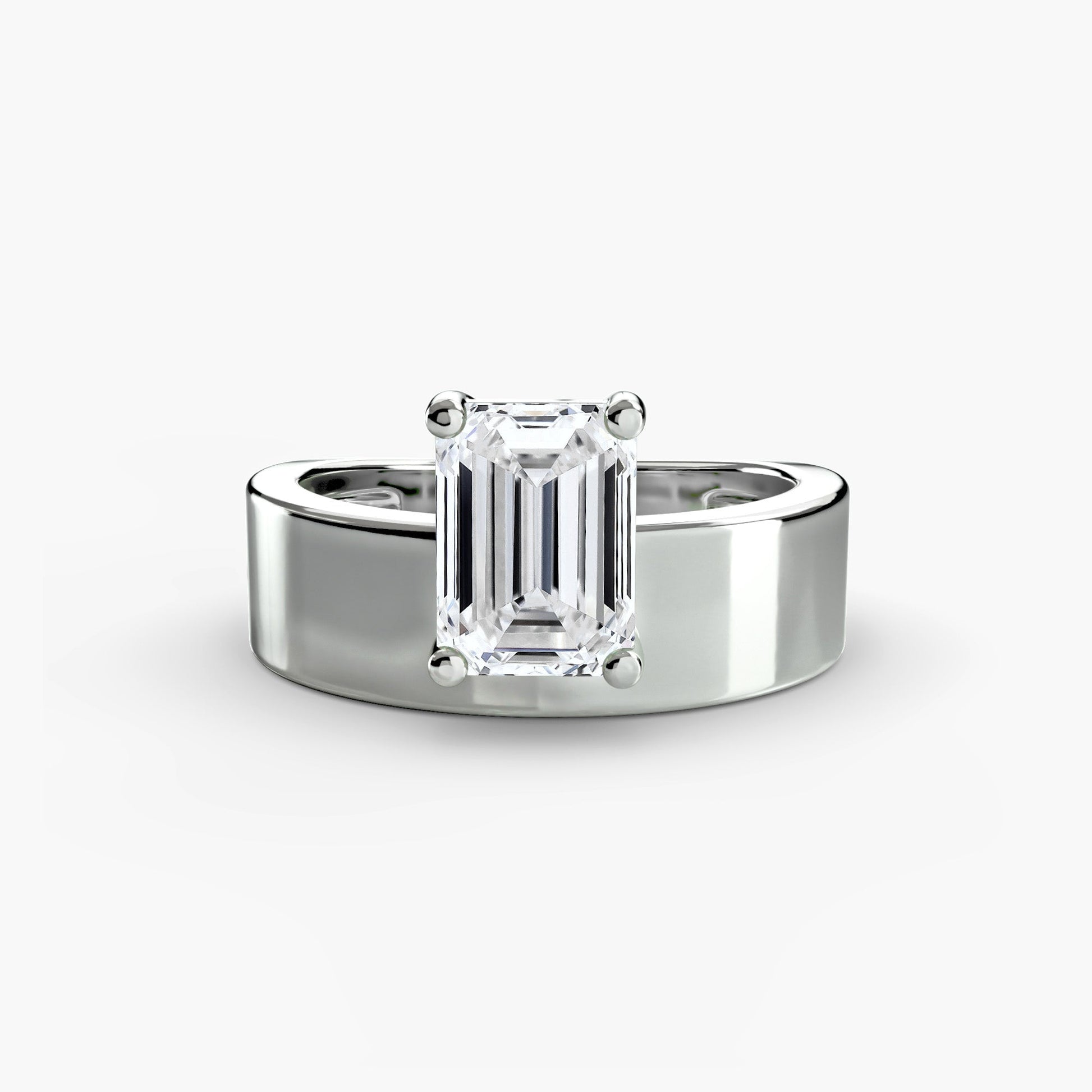 Wide Band Solitaire 2 AG & CO Jewellery