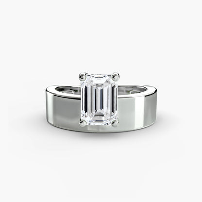 Wide Band Solitaire 2 AG & CO Jewellery