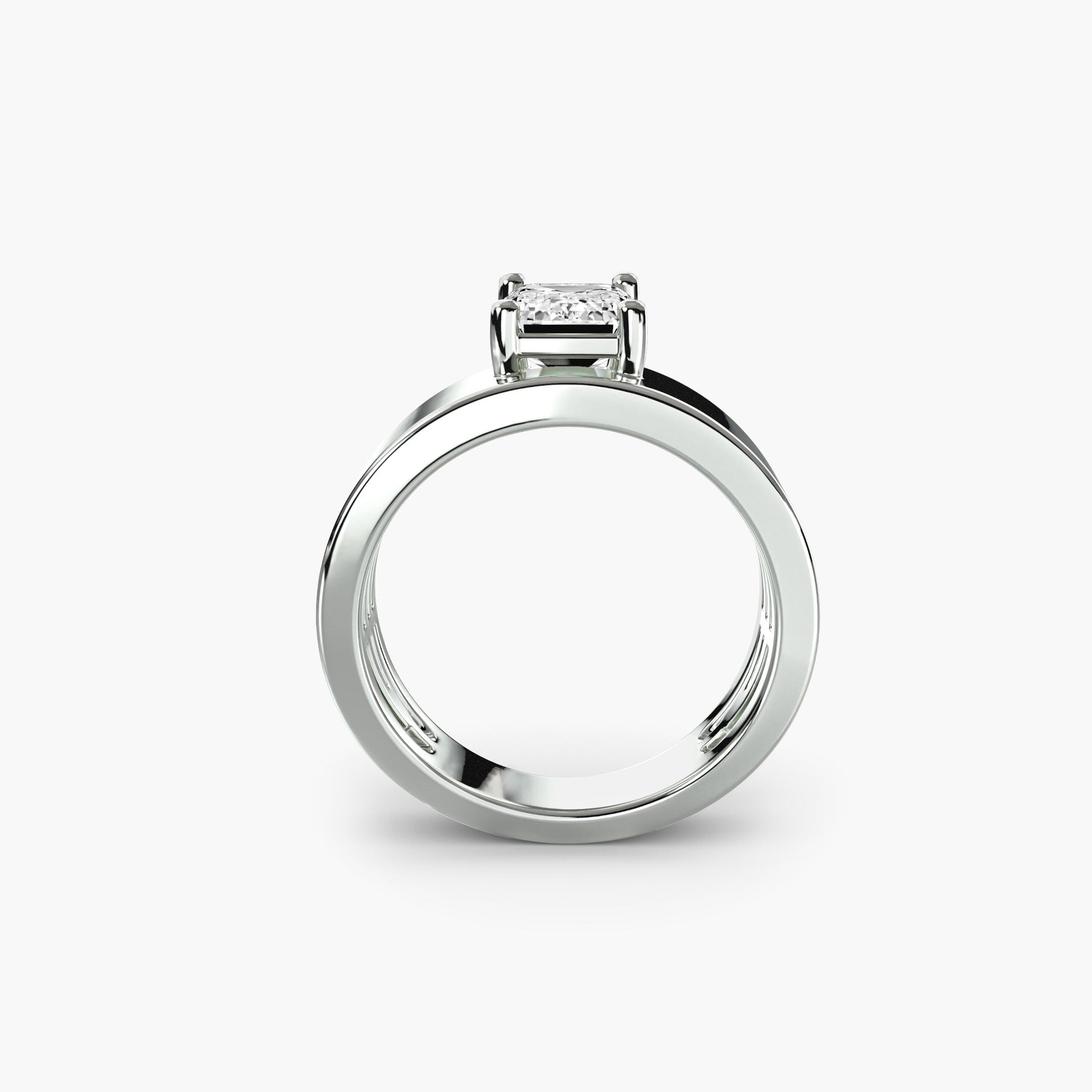 Wide Band Solitaire 2 AG & CO Jewellery