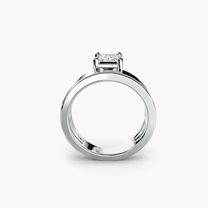 Wide Band Solitaire 2 AG & CO Jewellery
