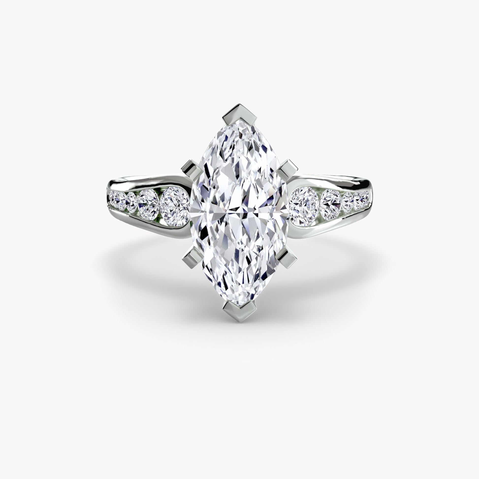 Solitaire with Pavé 2 AG & CO Jewellery