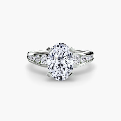 Solitaire with Pavé 2 AG & CO Jewellery
